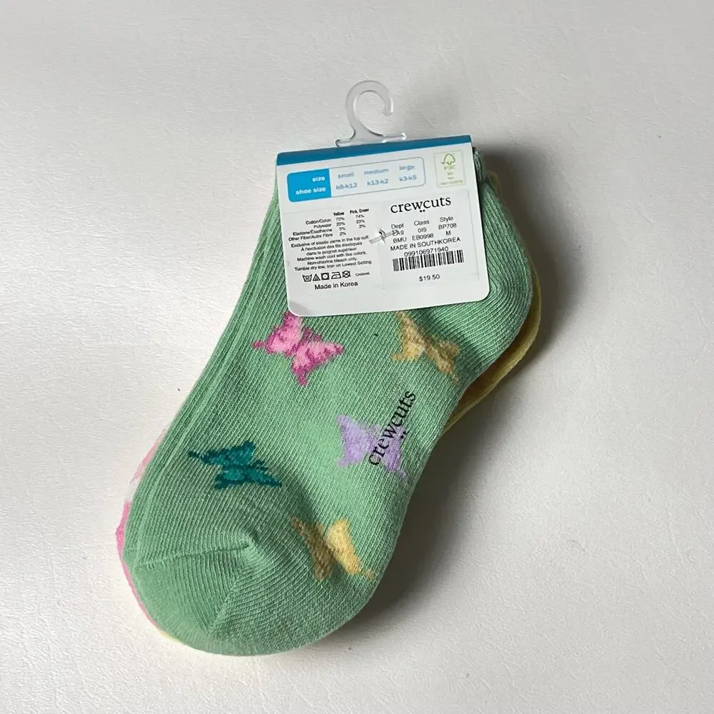 Crewcuts Multi-pack  Summer Style Socks  Sz M  NWT